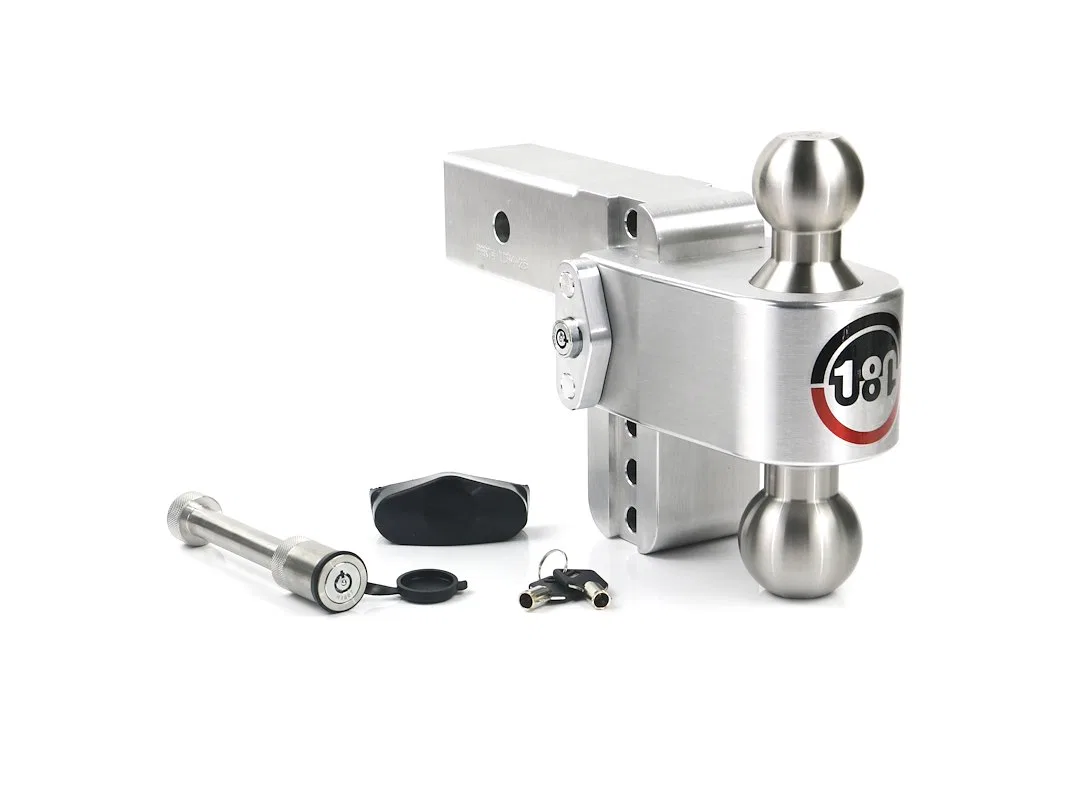 LTB4-2.5-KA – WEIGH SAFE Trailer Hitch Ball Mount, Fits 2-1/2 Inch Receiver 18500 Gross Trailer Weight Turnover Adjus...